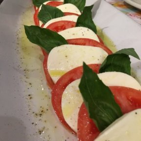 Gluten-free caprese salad from Buca di Beppo